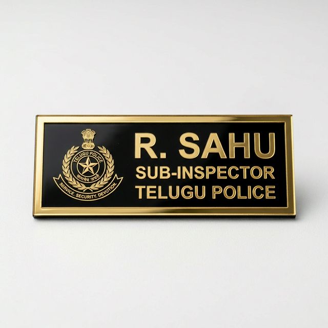 Police Pocket Name Plate